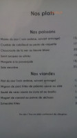 A La Louche Quiberon menu