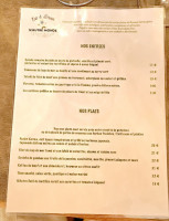 N'Autre Monde menu