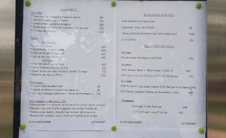 Le Village Suisse menu