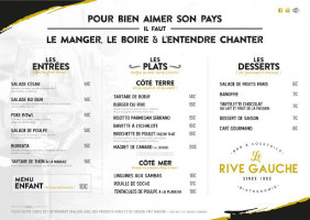 Le Rive Gauche menu