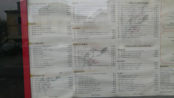 La Pagode menu