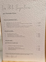 L'olivier menu