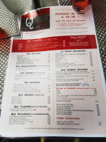 Le Quai Glace menu