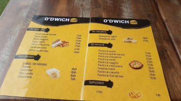 O'dwich menu