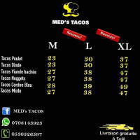 Med's Tacos food