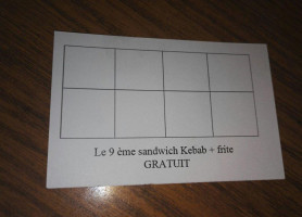 Kebab Company menu