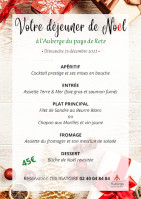 Auberge Du Pays De Retz menu