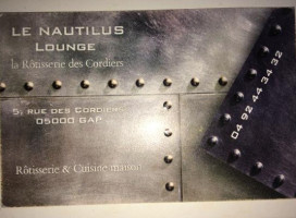 Le Nautilus Lounge food