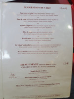 Le Laurencin menu