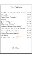 La Grilladine menu