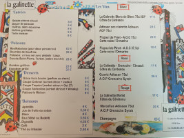 La Galinette menu