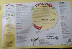 Pizzeria L'Arcade menu