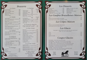 Le Sylvia menu