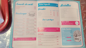 French Diner menu