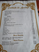 Marrakech menu