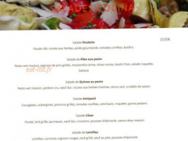 La Cucina menu