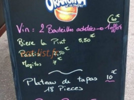 Le Castellane menu