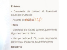 Fleur de Sel menu