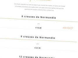 La Chope menu