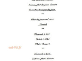 Le Saint Vincent menu