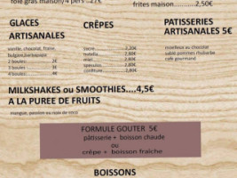 La Table Des Chevalliers menu