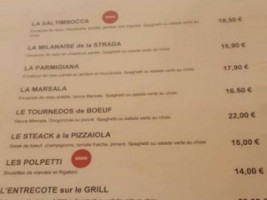 La Strada menu