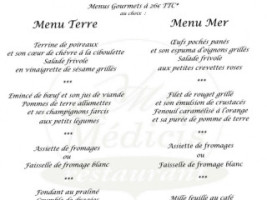 Le Saint Lazare menu