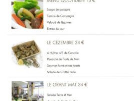 L'Artimon menu