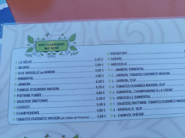 Creperie Le Pennti menu