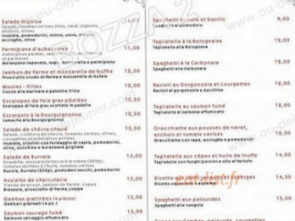 La Piazzetta menu