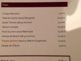 Les Augustins menu