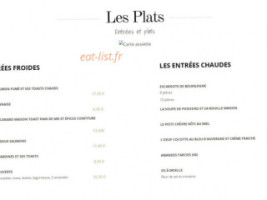 Brasserie Georges B menu