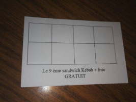 Kebab Company menu