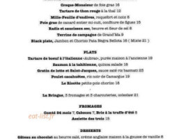 La Bringue menu