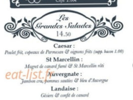 la vache acrobate menu