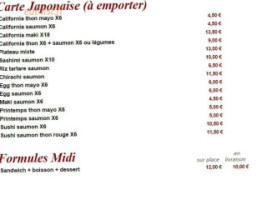 Le XXV menu