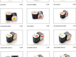 Tokyo Sushi menu