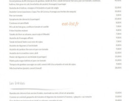 BG By l’Endroit menu