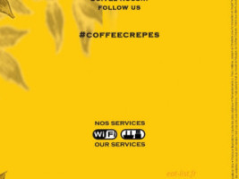 Coffee CrÊpes menu