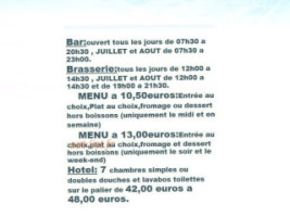 Le grand cafe menu