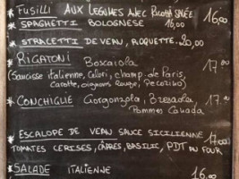 Enza & Famiglia menu