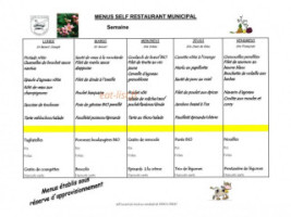 Restaurant Municipal menu