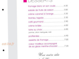 La siesta menu