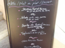 La Terrasse menu