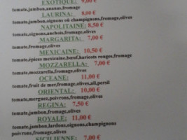 Pizzeria San Marin menu