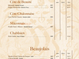 Auberge du Moulin menu