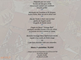 Le Rieder menu