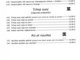 Chez Song menu