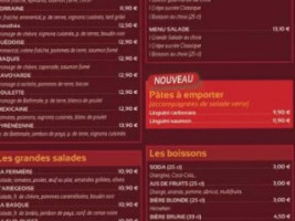 La Creperie menu