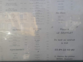 Le Four a Pizza menu